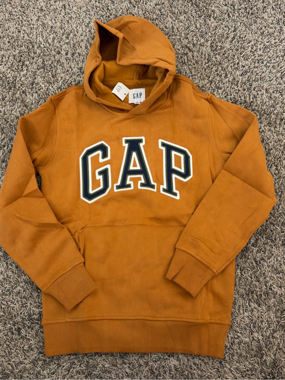 GAP Men's Crewneck Hoodie in Rust